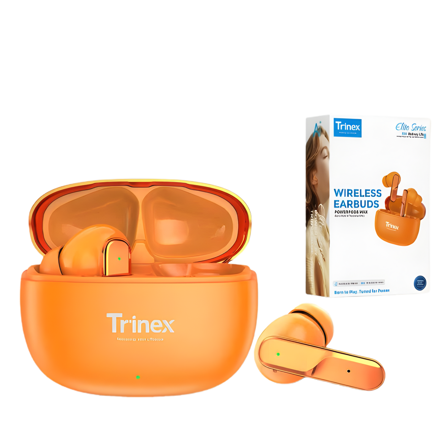 🎧Trinex PowerPods Max Wireless Earbuds | Game Mode 38ms | AI Translation | ENC Dual Mic | 35H Battery | Bluetooth 6.0